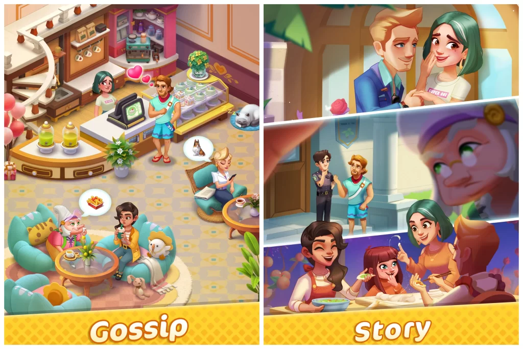 Gossip Harbor Mod Apk (Unlimited Money, gems, Energy)